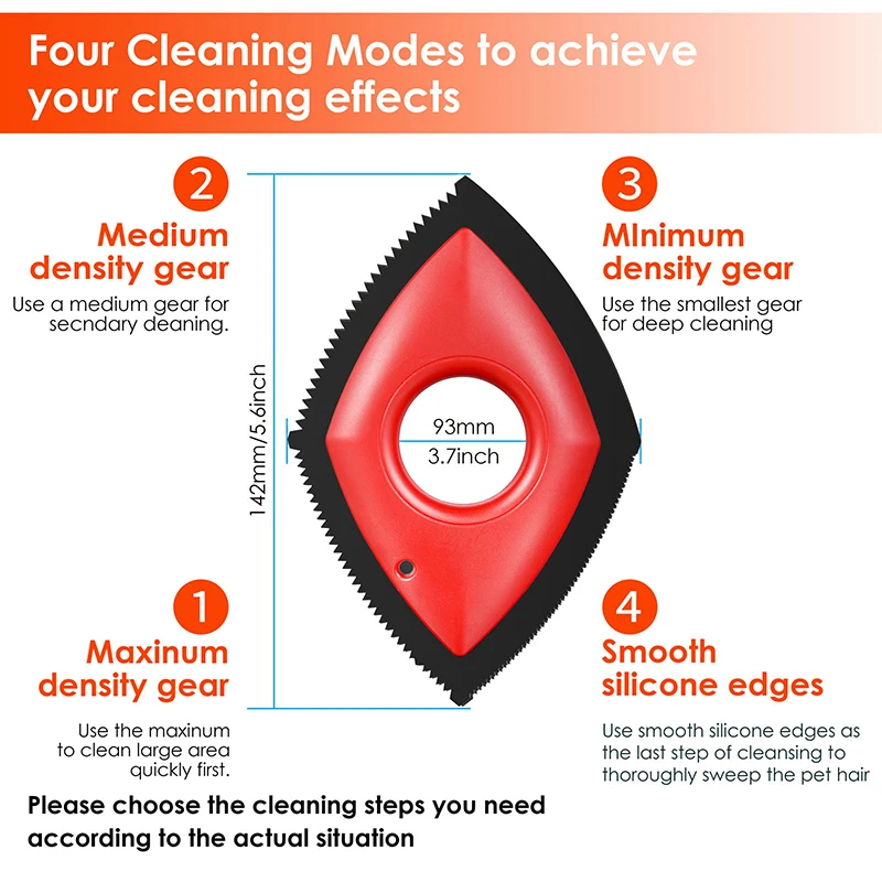 4 modalità Pet Hair Remover Pe - Seat Cleaner Fabric recensione e prezzo