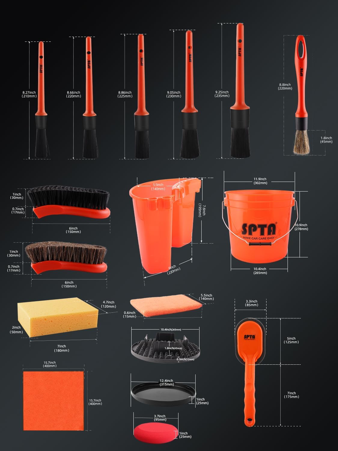 SPTA Set da 31 Pezzi per Lavag - Detailing Brush Set recensione e prezzo